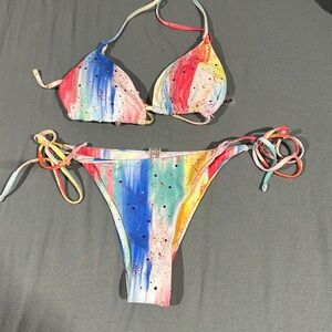 Rhinestone bikini!